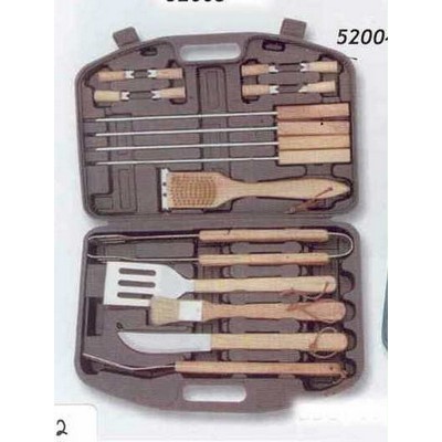 18 Piece BBQ Set in Black Case