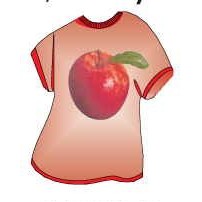 Apple Fruit T-Shirt Lapel Pin