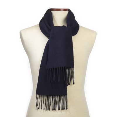 Navy Acrylic Scarf