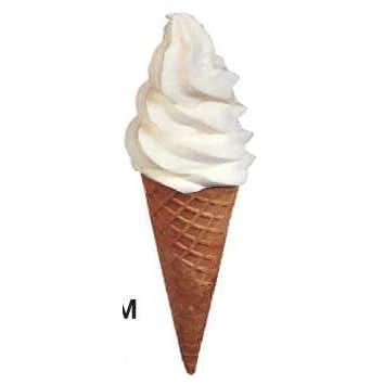 Ice Cream Cone Executive Magnet w/ Full Magnetic Back (3 Square Inch)