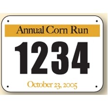 Pin On Race Numbers Bib (7.5"x 5.75")