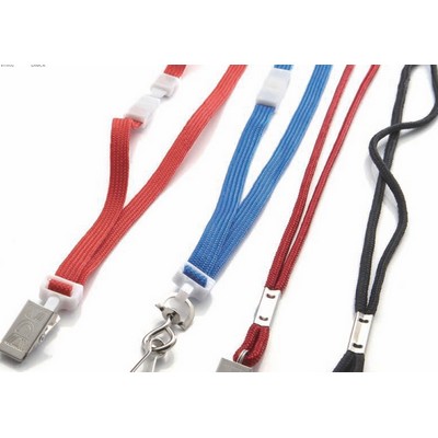 Flat Cord Quick Ship Non Printed Lanyard (3/8" Wide)