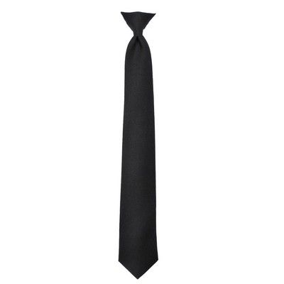 Black 18" Issue Clip-On Necktie