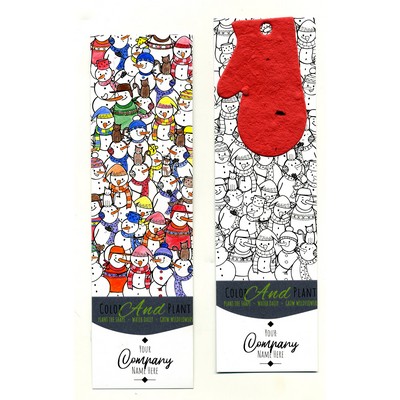 Coloring Bookmark - Mittens