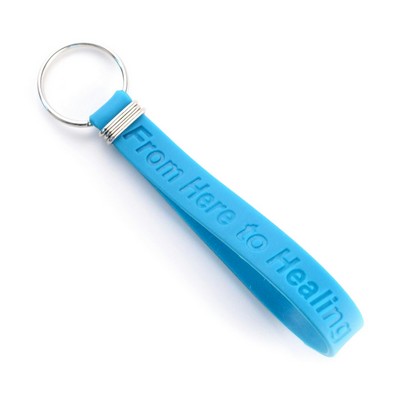 Debossed Silicone Key Chain