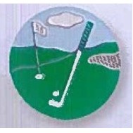 1" Round Golf Ball Marker