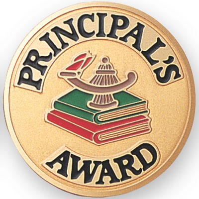 2" Principal's Award Etched Enameled Medallion Insert Disc