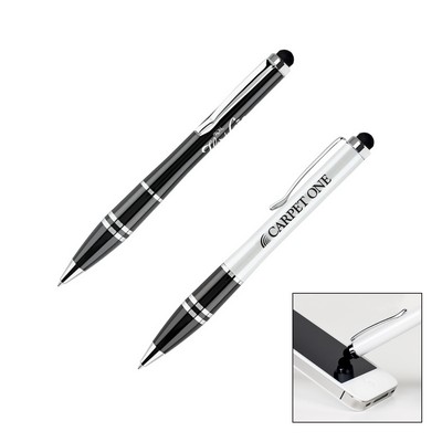 Elegant Dual Function Aluminum Pen