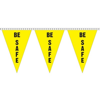 100' Safety Slogan Pennant (Be Safe)