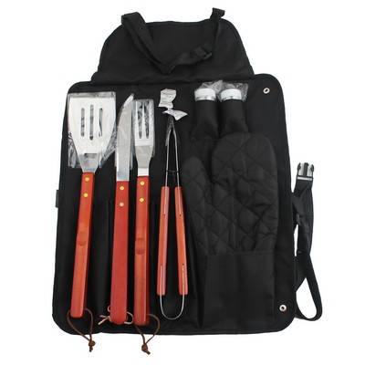 Maverick Wooden-Handle BBQ Tool Set