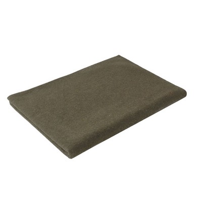 Twin Size Olive Drab 70% Virgin Wool Blanket