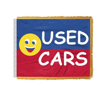 Used Cars Smiley Antenna Flags 12x18 inch