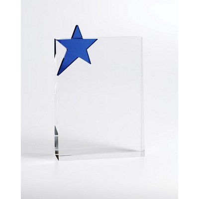 Crystal Blue Star Plaque (6 3/4")