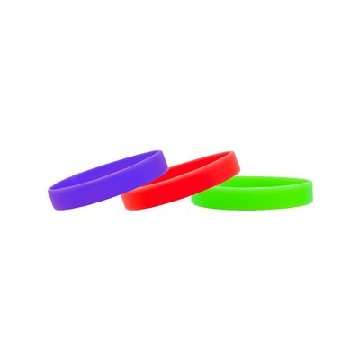 Stock 1/2" Solid Color Silicone Wristband