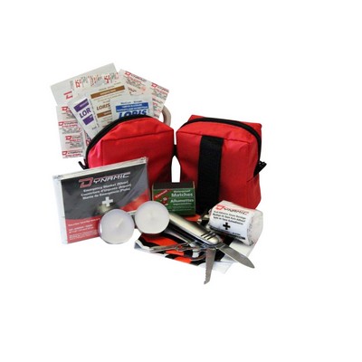 23 Piece Disaster Survival Kit w/Nylon Bag & Velcro®