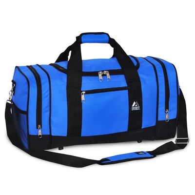 Everest Royal Blue/Black Sporty Duffel Gear Bag