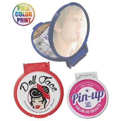 Pocket Size Round Mirror - Full Color Print