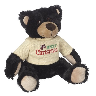 11" Holiday Plush Animals w/Machine Knit Sweater