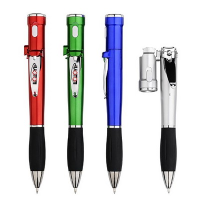 Nail Clipper Ball Point Pen with Grip