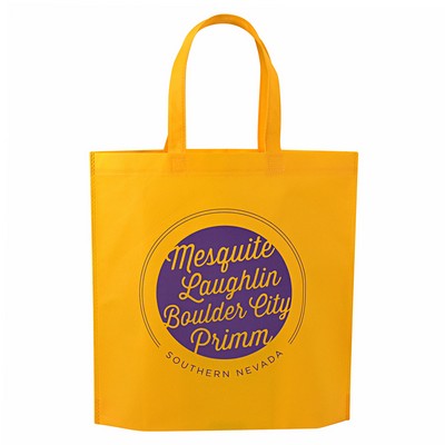 Custom Heat Sealed 80g Non-Woven PP Tote Bag 14"x15"x4"