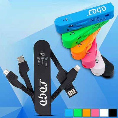 3 in 1 Swiss Knife Style Universal Charging Cable