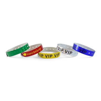 Custom Holographic Wristbands 8020J L-Shape-Printed