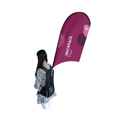 Backpack Flags - U Shape- Single Sided Package (19.42" x 38.32")