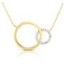 Jilco Inc. Yellow Gold Diamond Circle Necklace