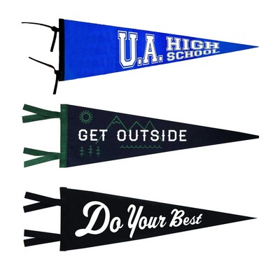 Full Color Triangle Shaped Felt Pennant Flag