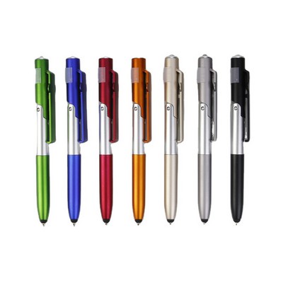 4-in-1 Multi-Purpose Stylus Pen