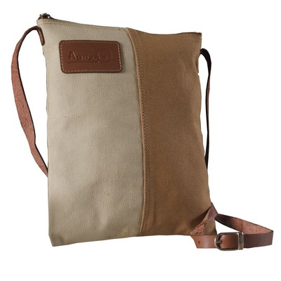 Evergreen Canvas Cross Body Sling Bag (8"x9"x2")