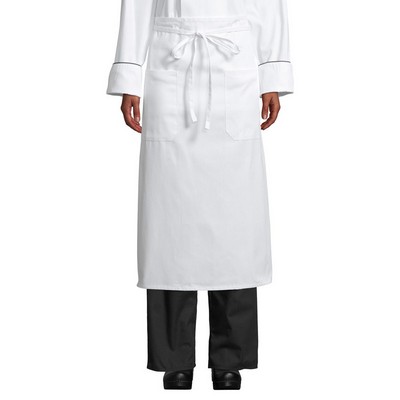 Uncommon Threads Unisex White Two-Pocket Bistro Apron