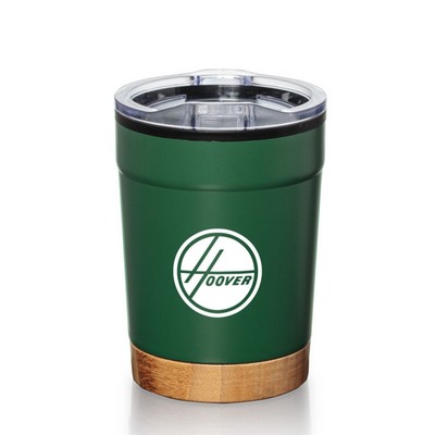 Eduardo Double Wall Tumbler w/Bamboo Base - 12oz Green