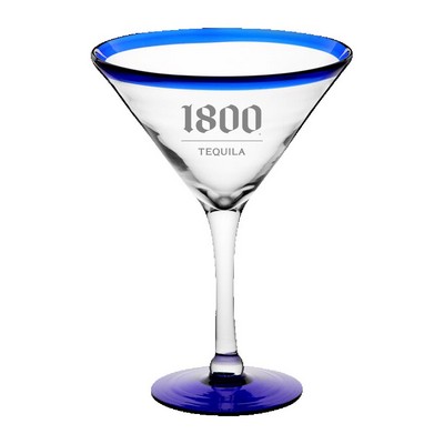 Handblown Mexican Martini Glass