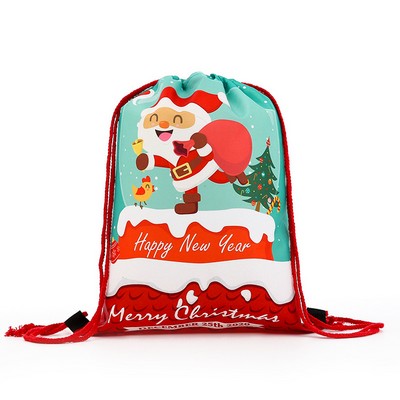 420D Dye Sublimation Drawstring Backpack