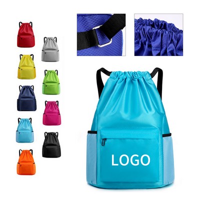 Durable Oxford Drawstring Backpack