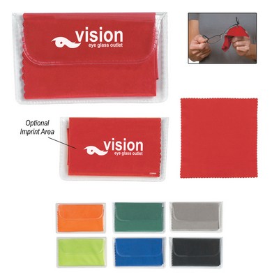 Microfiber Cleaning Cloth In Pouch