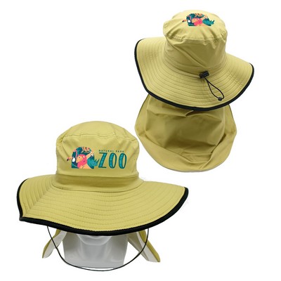 Bucket Hat With Sun Flap