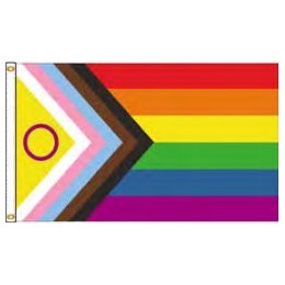 Intersex-Inclusive Progress Pride Flags (3'x5')