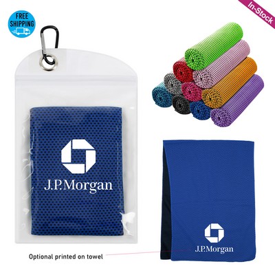 Breathable Cooling Towel with PVC Pocket