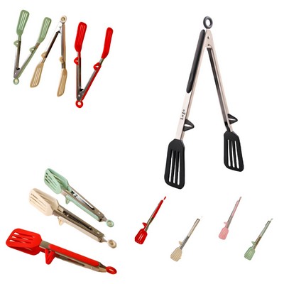 Silicone Stainless Steel Tongs