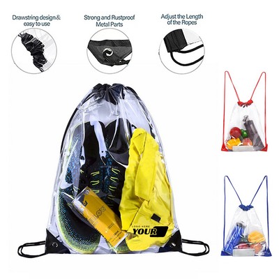 PVC Clear Drawstring Backpack