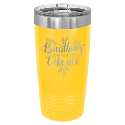 Polar Camel 20 oz. Yellow Insulated Ringneck Tumbler with Slider Lid