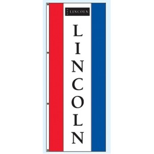 Double Faced Free Flying Drape Flags (Center Panel - Lincoln®) (3' x 8')