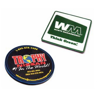 Soft Rubber 2-D Molded Coaster (4")