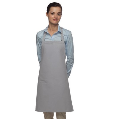 Inset Pocket Bib Apron 28"L x 24"W Made in USA