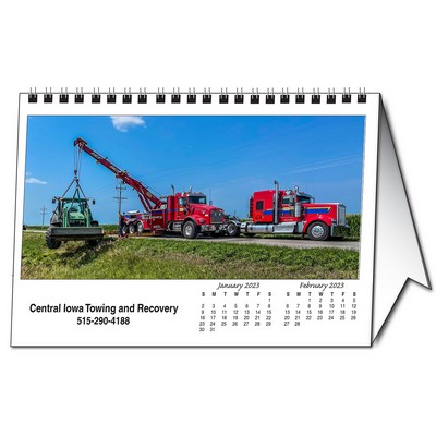 Custom Desk Tent Calendar - 8.5" x 6"