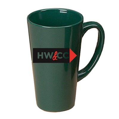 16 Oz. Dark Green Funnel Mug