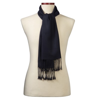 Navy Blue Bamboo Muffler Scarf