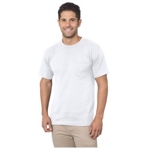 Unisex Bayside® Pocket Crew Tee Shirt